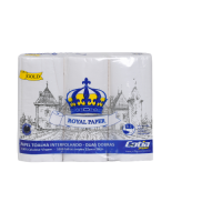 Imagem do produto Papel Toalha Interfolhado Folha Dupla Royal Paper pacote c/ 1.000 folhas
